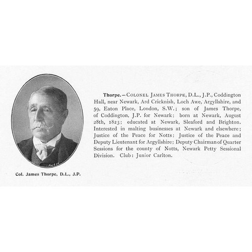 Colonel james thorpe - thorpe, of