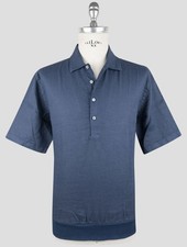 NEW GRAN SASSO BLUE LINEN POLO