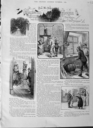 Original old antique print - original,