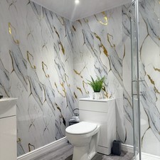 Gold White Marble 8mm PVC