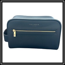 TED BAKER MENS SHOWER / WASH BAG - NAVY BLUE - TOILETRY - VERY GOOD CONDITION