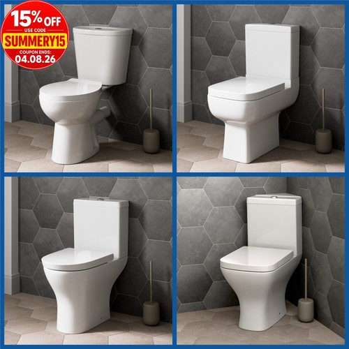 Close coupled bathroom toilet - coupled,