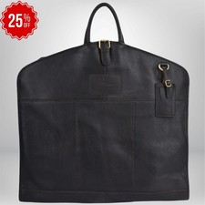 Mens Black Leather Suit