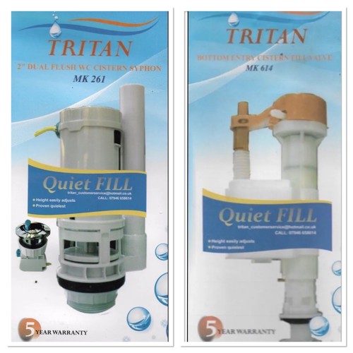 Dual flush syphon oval - oval, push