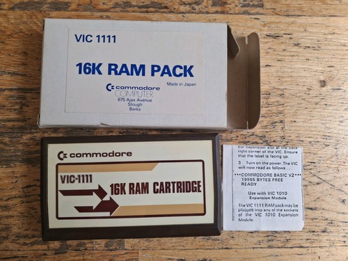 Commodore vic 16k ram pack - vic-20,
