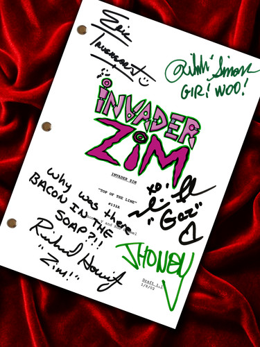 Invader zim signed top - invader,