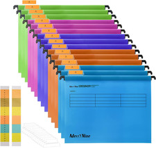 A4 Suspension Files, Merrynine 15PCS Polypropylene Filing Cabinet Suspension Fil