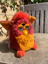 Furby 1998 Red Rooster Vintage Tiger Electronics Green Eyes Tested and Working