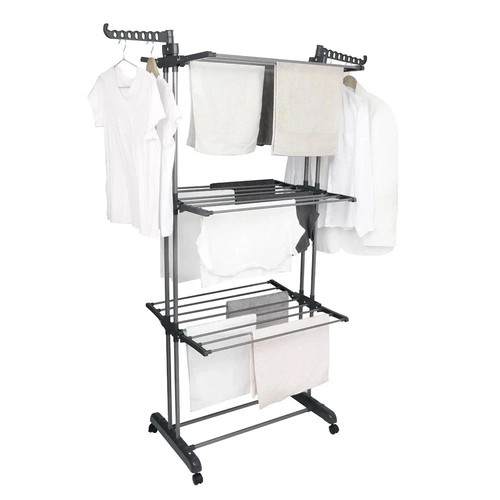 Tier foldable clothes airer - clothes,