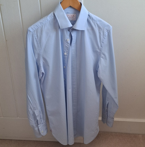 Thomas pink blue check - blue, cotton