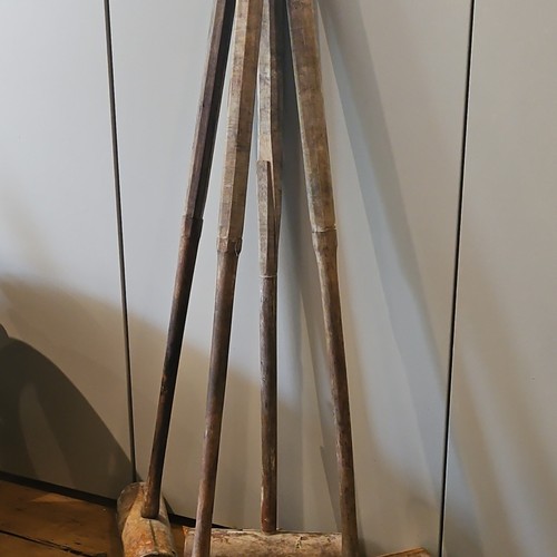 Antique croquet sticks and - antique,