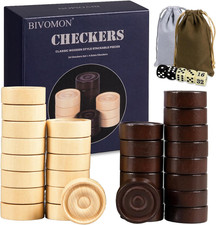 Classic Wooden Checkers