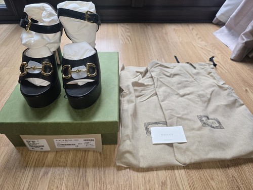 Gucci black horsebit - gucci, platform
