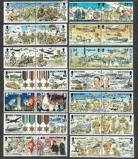 Isle of Man-World War II mnh complete collection mnh-1990-1995-Military