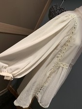 Vintage Topshop Cream Oversized Boho Chic Style Dress Tunic Size 8 Festival