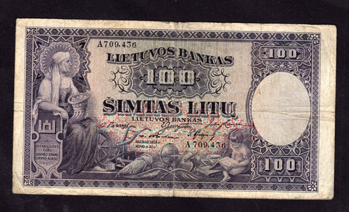 Lithuania 100 litu 1928 - 100,