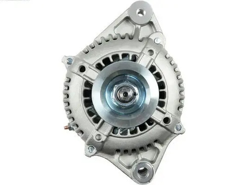 Alternator with belt pulley