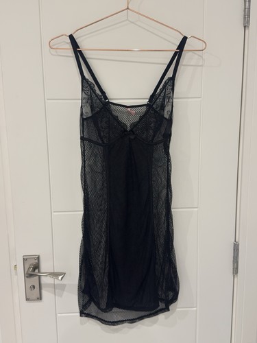 Vintage black mesh - , lace