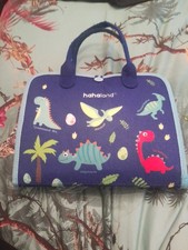 Hahaland Toddler Activity Busy Learning  Activity Soft Board Blue Dinosaur Age 3