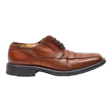 LLOYD Derby Shoes Brown Leather Mens UK 8.5