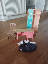 Our Generation School Desk, Chair,  Locker and Dress