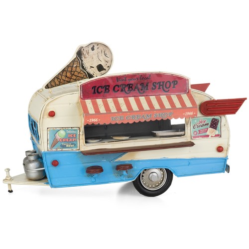 Tin decoration ice cream - tin, stand