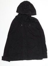 Topshop Women's Black Hooded