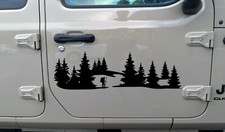 Hiker in Forest Scene Vinyl