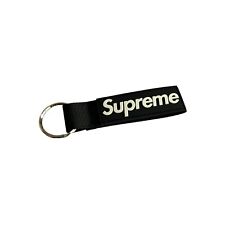 Supreme Webbing Keychain Keyring Black
