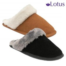 Lotus Womens Slippers Fur
