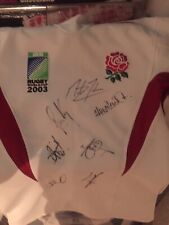 rugby world cup 2003 signed England shirt..including martin johnson