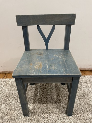 Blue artificially distressed - artificially,