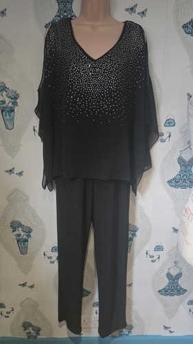 Stunning black silver sequin - silver,