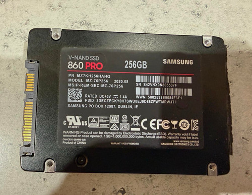 Samsung 860 pro - pro, 2.5in