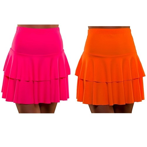 Ladies neon skirt pink - neon, ra
