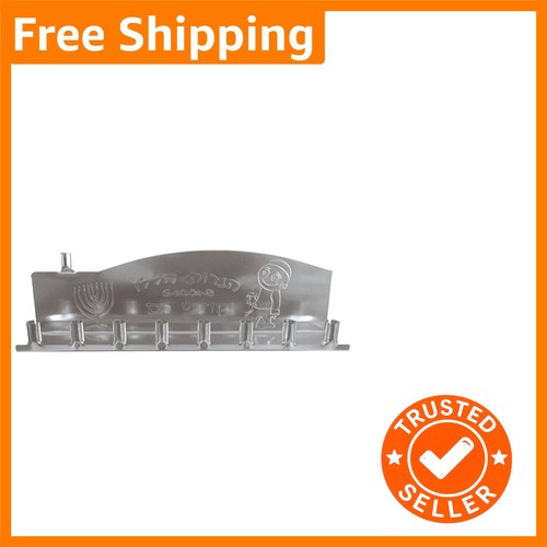 Elegant silver tin menorah - tin,