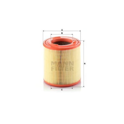 Air filter insert 184mm - air, height