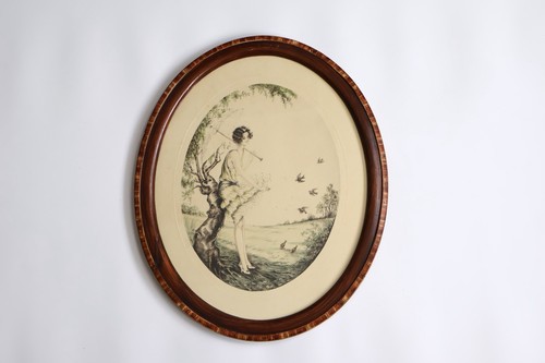Vintage french art deco print - vintage,