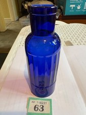 Cobalt blue round - round, ribbed