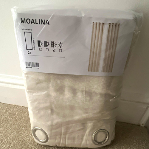 Ikea moalina white - ikea, eyelet