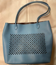 Used Sophie Anderson Alula Nappa Leather Blue Tote