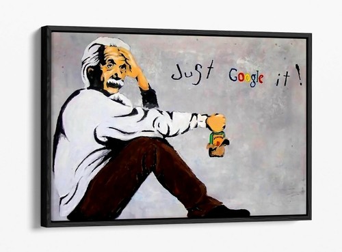 Banksy einstein just - banksy,