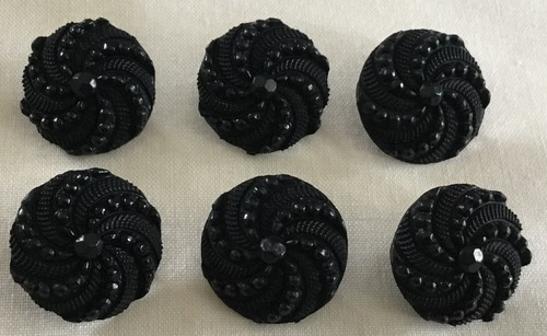 Vintage dark navy buttons - navy,