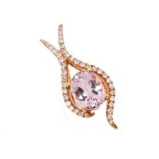 14k Rose Gold Pink Morganite
