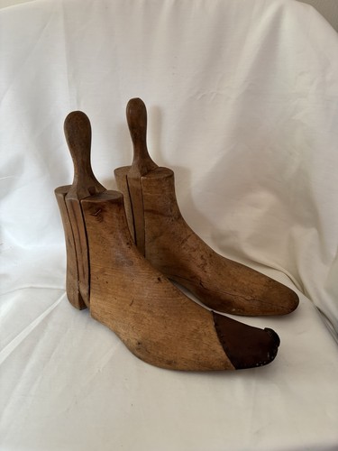 Vintage wooden boot trees - vintage,