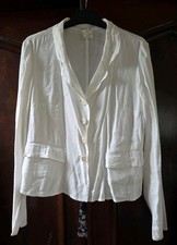 Agnes B White Linen Jacket