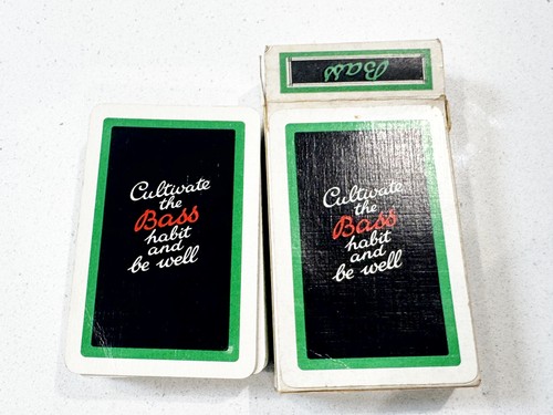 Vintage bass ale playing cards - ale,