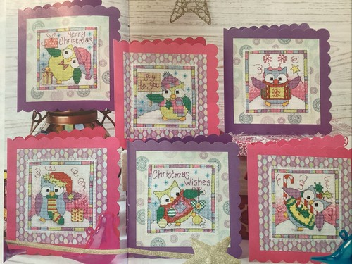 Bright owl cards present - present, joy