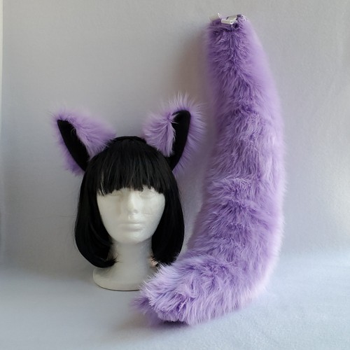 Lilac light purple wolf ears - purple,