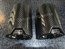 2 x Bmw Exhaust Tip Carbon